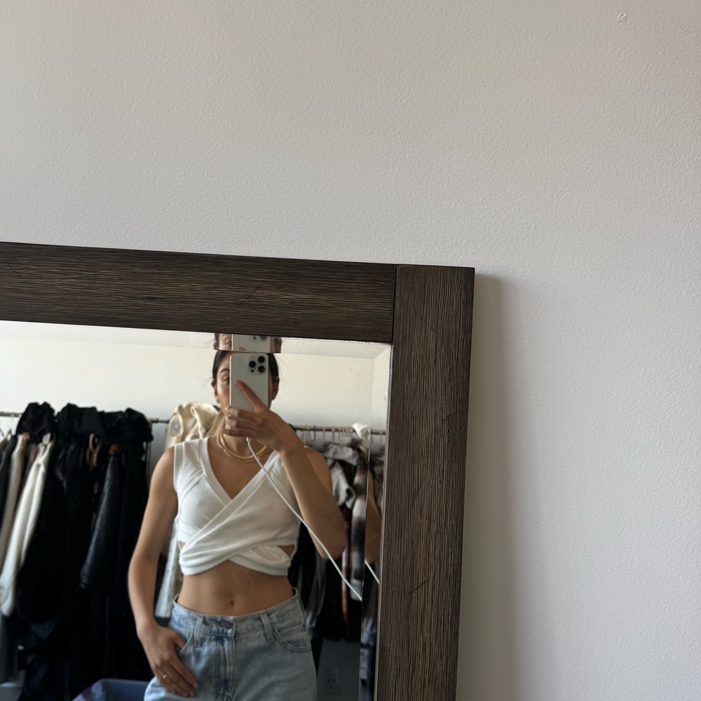 White wrap Crop Top